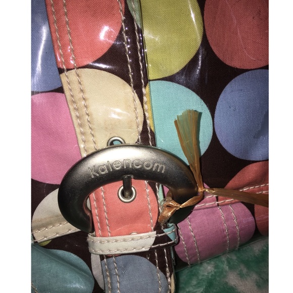 Kalencom Laminated Disco Polka Dot Diaper Bag NEW - Picture 8 of 8